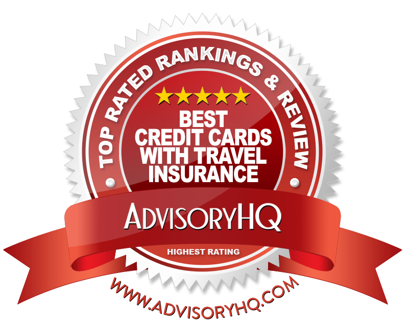Best Credit Cards with Travel Insurance Red Award Emblem