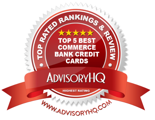 Best Commerce Bank Credit Cards Red Award Emblem