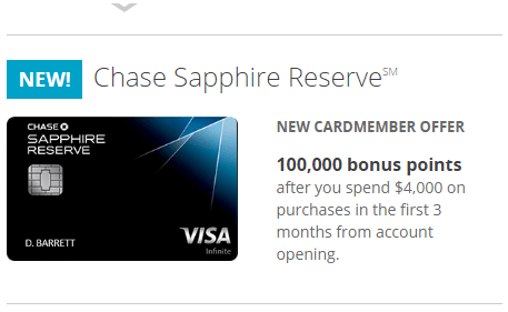 Chase Sapphire Reserve black card benefits