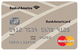 BankAmericard® Credit Card - credit cards for people with average credit