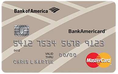 BankAmericard® Secured Credit Card - credit cards for people with poor credit