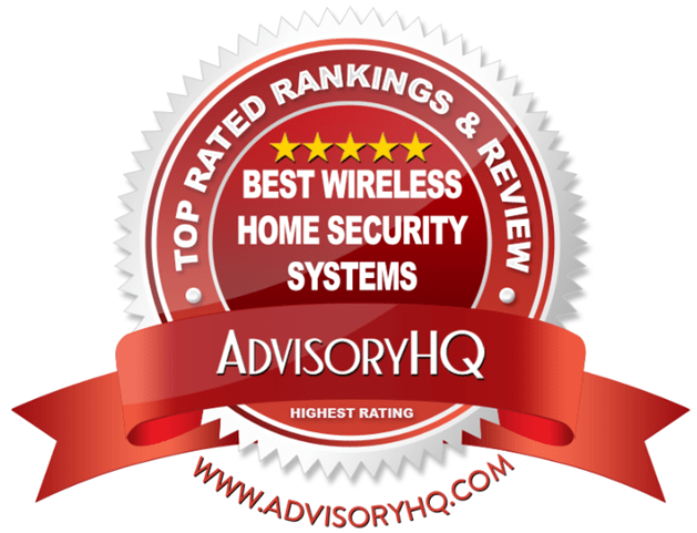 Best Wireless Home Security System Red Award Emblem