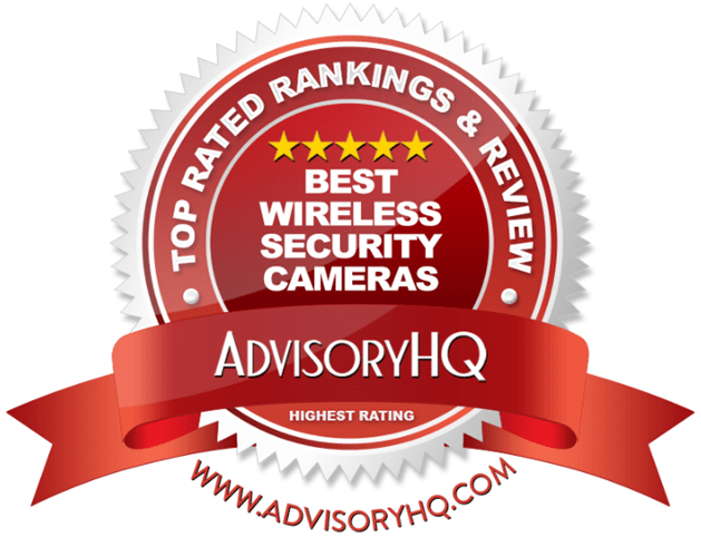 Best Wireless Security Cameras Red Award Emblem