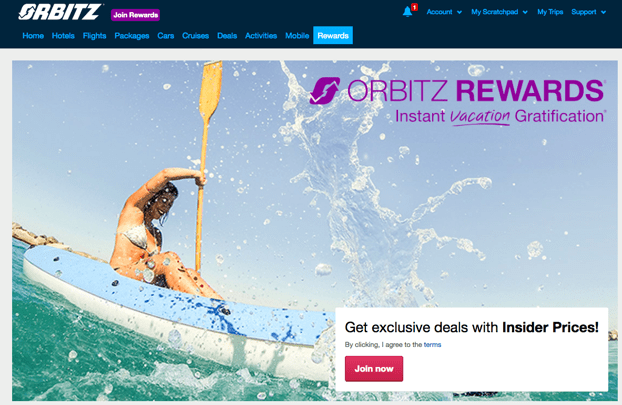 Orbitz - travel booking sites