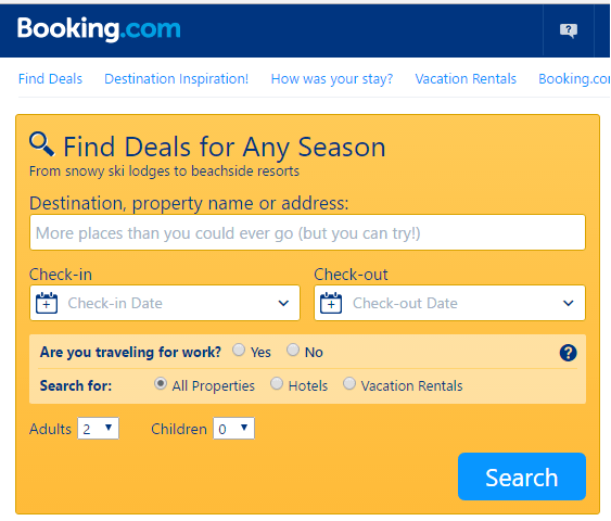 Booking.com - hotel booking sites