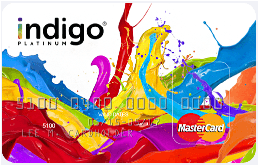 Indigo Platinum instant approval credit cards for bad credit