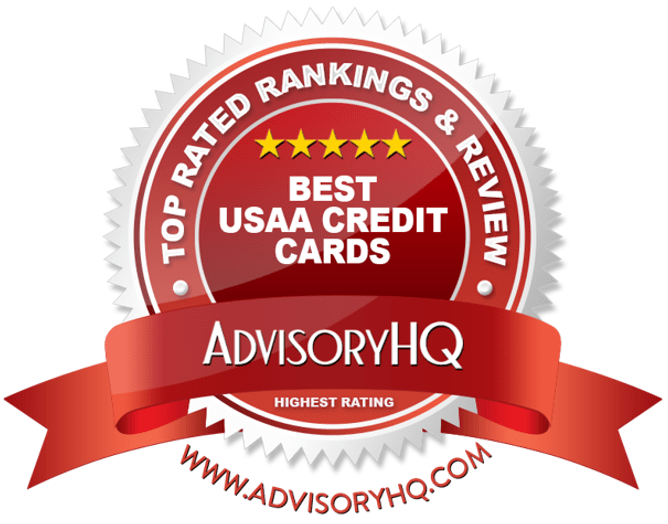 Best USAA Credit Cards Red Award Emblem