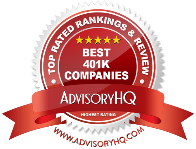 Red Award Emblem for Best 401k Companies