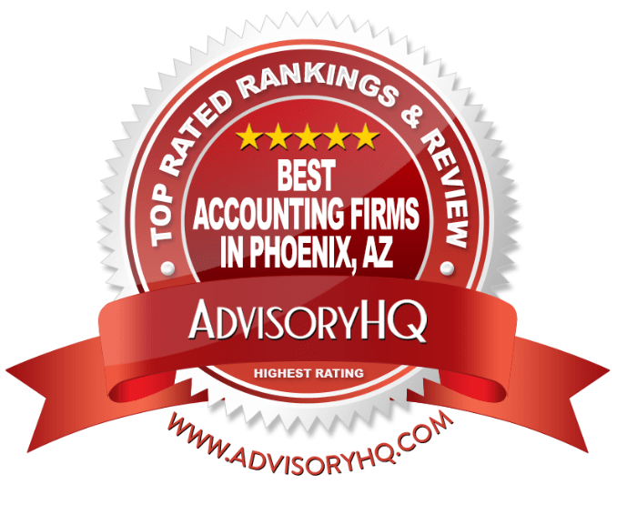 Best Accounting Firms in Phoenix, AZ Red Award Emblem