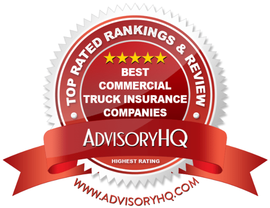 Best Commercial Truck Insurance Companies Red Award Emblem