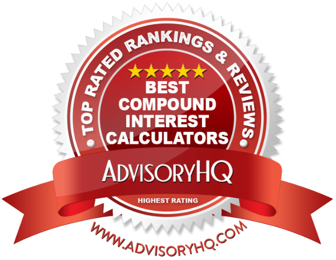 Best Compound Interest Calculators Red Award Emblem