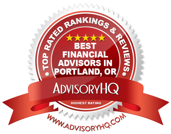 Best Financial Advisors in Portland, OR Red Award Emblem