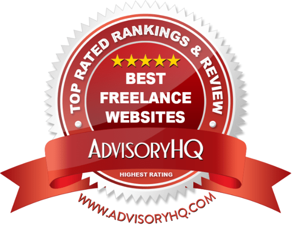 Best Freelance Websites Red Award Emblem