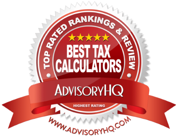 Best Tax Calculators Red Award Emblem