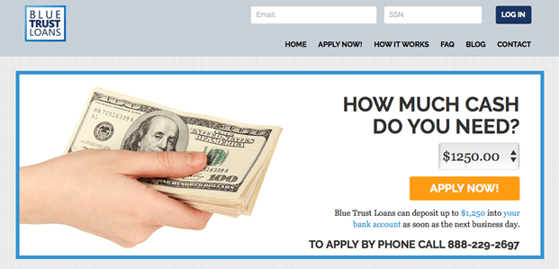 Loans With No Credit Check by Blue Trust Loans