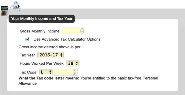 Monthly Tax Calculator