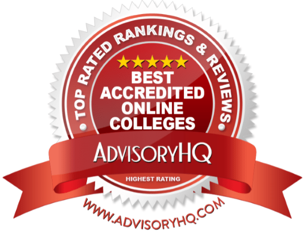 Red Award Emblem for Best Accredited Online Colleges