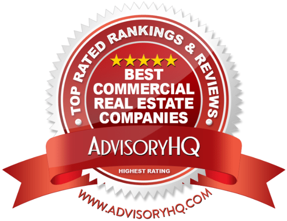 Best Commercial Real Estate Companies Red Award Emblem