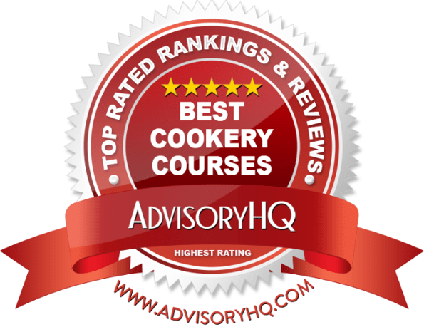 Best Cookery Courses Red Award Emblem