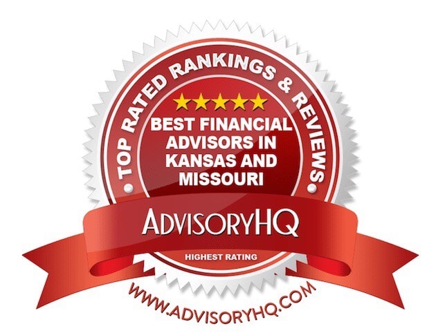 Red Award Emblem for Best Financial Advisors in Kansas and Missouri