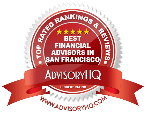Best Financial Advisors in San Francisco Red Award Emblem
