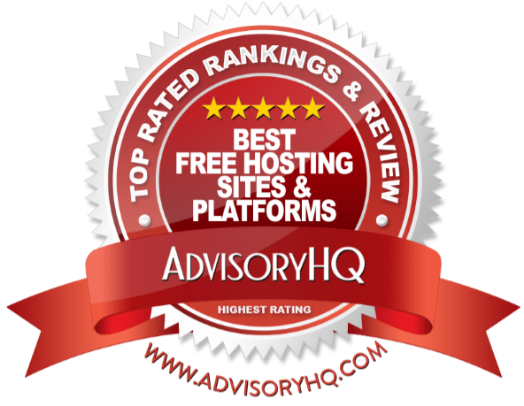 Best Free Hosting Sites & Platforms Red Award Emblem
