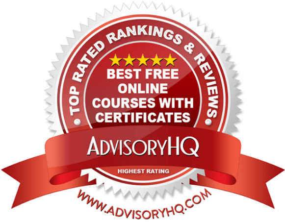 Best Free Online Courses WIth Certificates Red Award Emblem