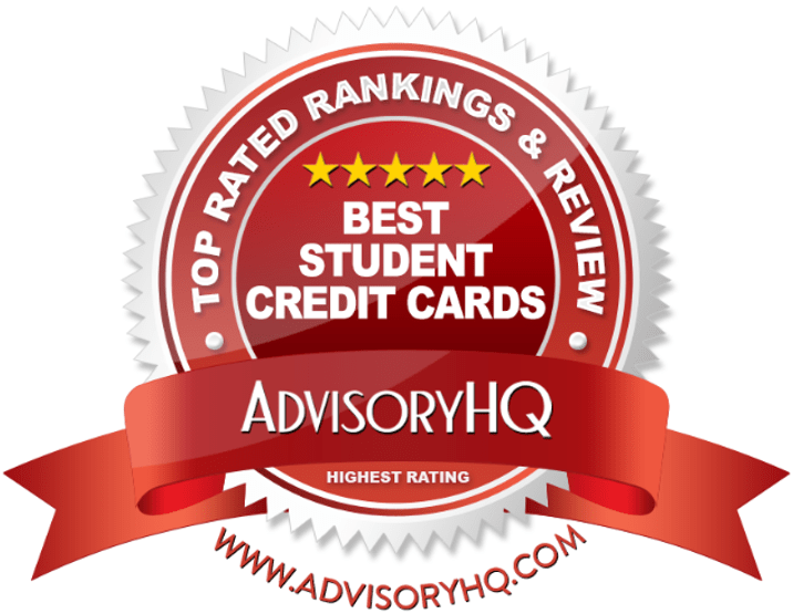 Best Student Credit Cards Red Award Emblem