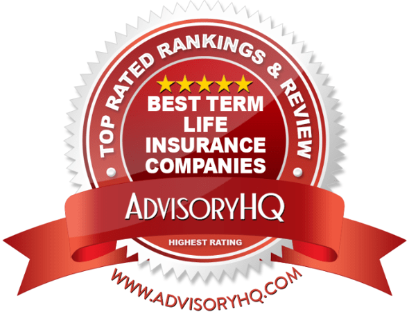 Best Term Life Insurance Companies Red Award Emblem