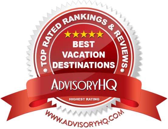 Best Vacation Destinations Red Award Emblem