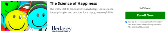 EdX’s The Science of Happiness - free online courses with certificate of completion