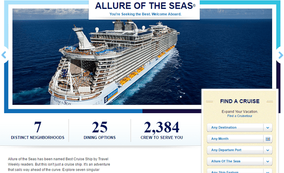 Allure of the Seas - world's biggest cruise ships