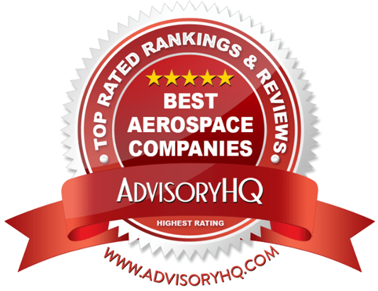 Red Award Emblem for Best Aerospace Companies