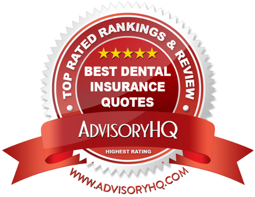 Best Dental Insurance Quotes Red Award Emblem