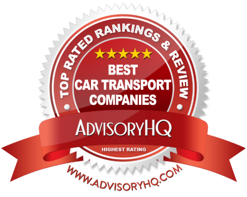 Best Car Transport Companies Red Award Emblem