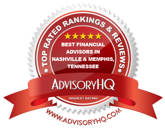 Best Financial Advisors in Nashville & Memphis, Tennessee Red Award Emblem
