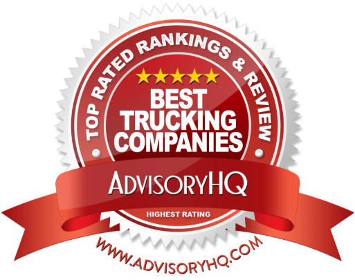 Best Trucking Companies Red Award Emblem