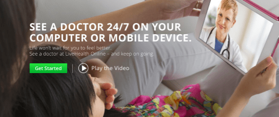 doctor on demand from LiveHealth Online