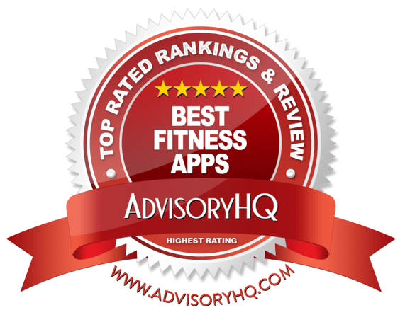 Best Fitness Apps Red Award Emblem