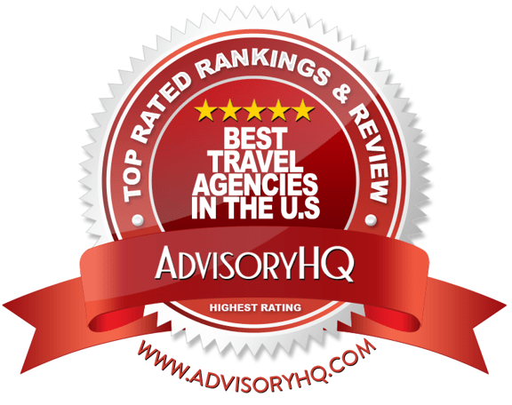 Best Travel Agencies in the U.S. Red Award Emblem