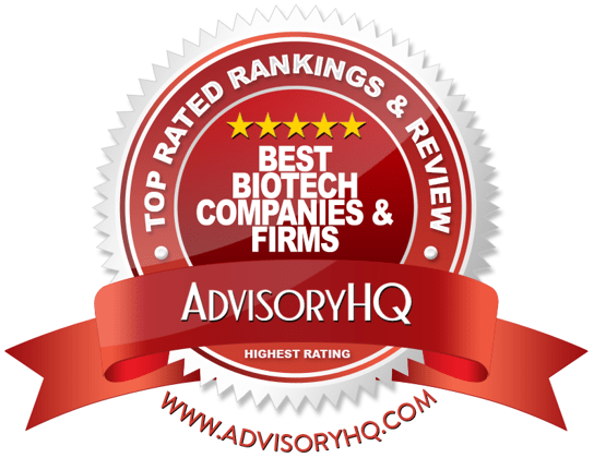 Best Biotech Companies & Firms Red Award Emblem