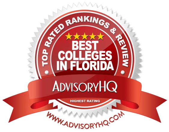 Best Colleges in Florida Red Award Emblem