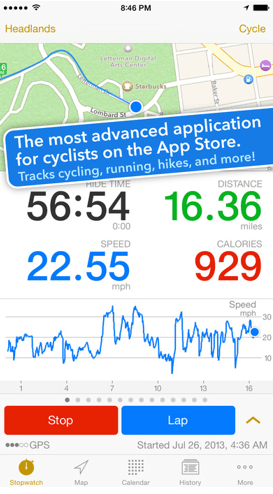 Cyclemeter - Key Features of This Selection for One of the Top Exercise Apps