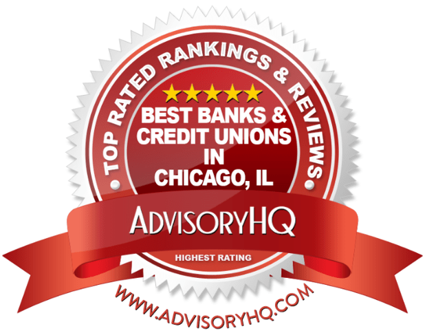 Red Award Emblem for Best Banks & Credit Unions in Chicago, IL
