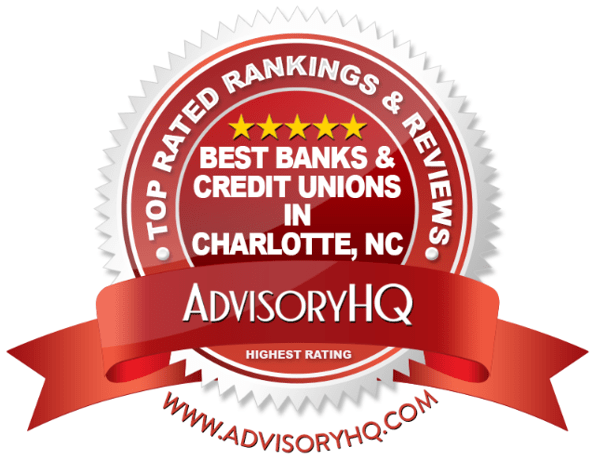 Red Award Emblem for Best Credit Unions and Banks in Charlotte