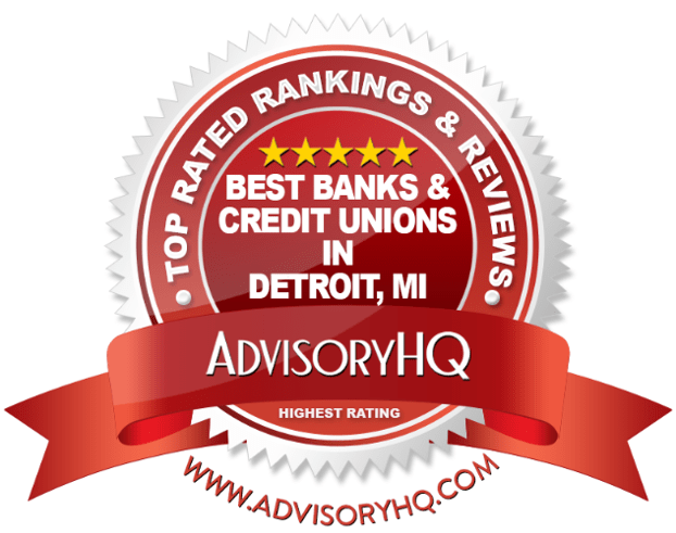 Red Award Emblem for Best Credit Unions & Banks in Detroit, MI