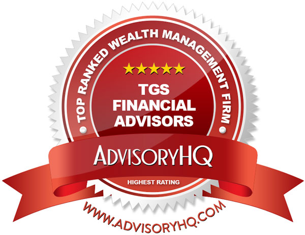 TGS Financial Advisors Red Award Emblem