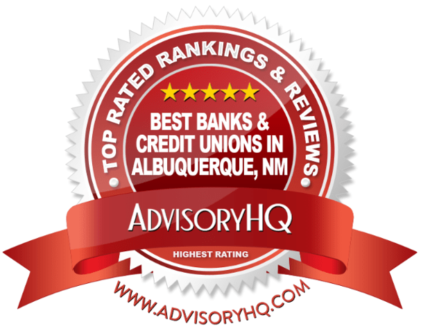 Red Award Emblem for Best Banks & Credit Unions in Albuquerque, NM