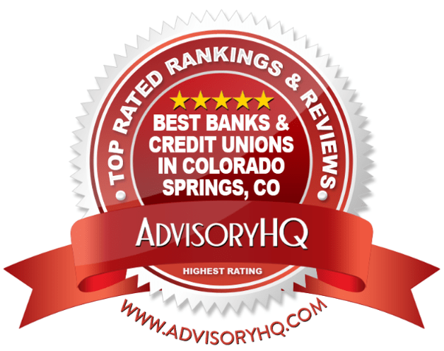 Red Award Emblem for Best Banks & Credit Unions in Colorado Springs, CO