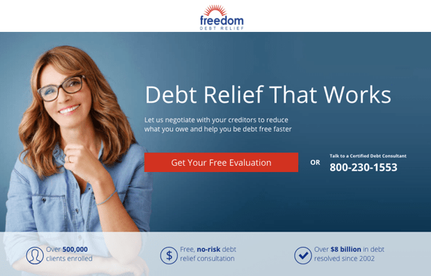 freedom debt relief bbb
